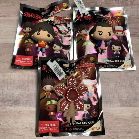 Stranger Things Series 1 Blind Bag Figural Key Chain Bundle - Picture 2 of 4